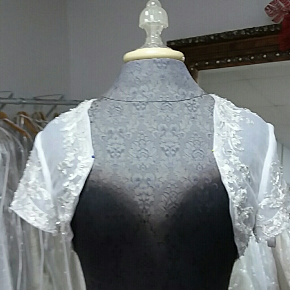 White Bridal Bolero by PC Marys